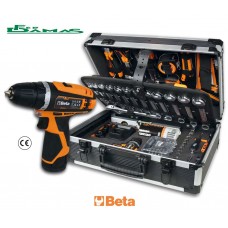 VALIGIA BETA CON ASSORTIMENTO DI 147 UTENSILI PER MANUTENZIONE GENERALE CON TRAPANO AVVITATORE ART. BW 2056E 12V/19P